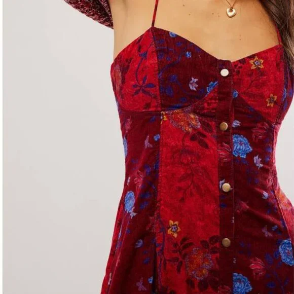 NEW Free People Gail Midi Dress Size M #2020 - Picture 3 of 9